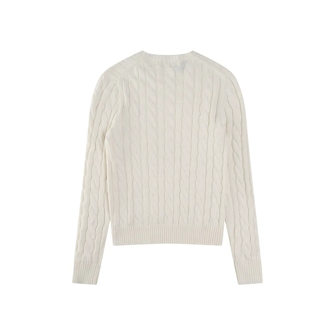 P220 #R91 RALPH LAUREN Ralph Lauren fourteen colors classic small label embroidery round neck pullover cable cardigan sweater men's top, high-density LOGO embroidery on the chest, original customization of tag accessories. Made of pure cotton yarn, pure cotton is skin-friendly and comfortable, small label war horse embroidered twist button round neck sweater 🐎 high quality, follow the blogger to learn how to wear it! Let’s buy a Ralph Lauren cable sweater. It’s a super hard-to-find series after it became popular. It’s hard to find one on the official website. It’s simple and practical to wear, with a lazy and loose feel. The thickened fabric has more texture, feels soft and delicate, and has a loose fit. Whether worn alone or layered, you can wear different styles of fashion with just one piece!   Size：XS S M L Sleeve length: 59/60/61/62/63